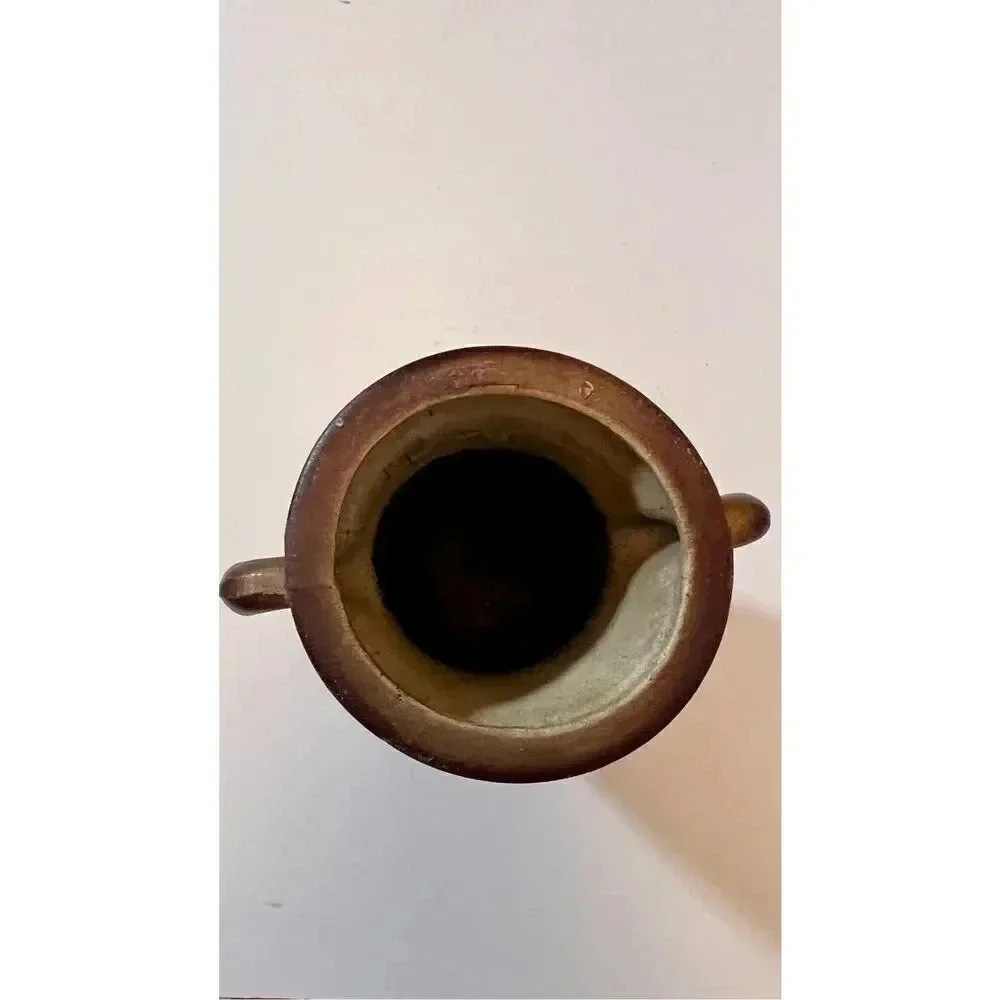 Vintage NORLEANS Jug‎ Vase Greek Motif Pottery Vase  7” Japan